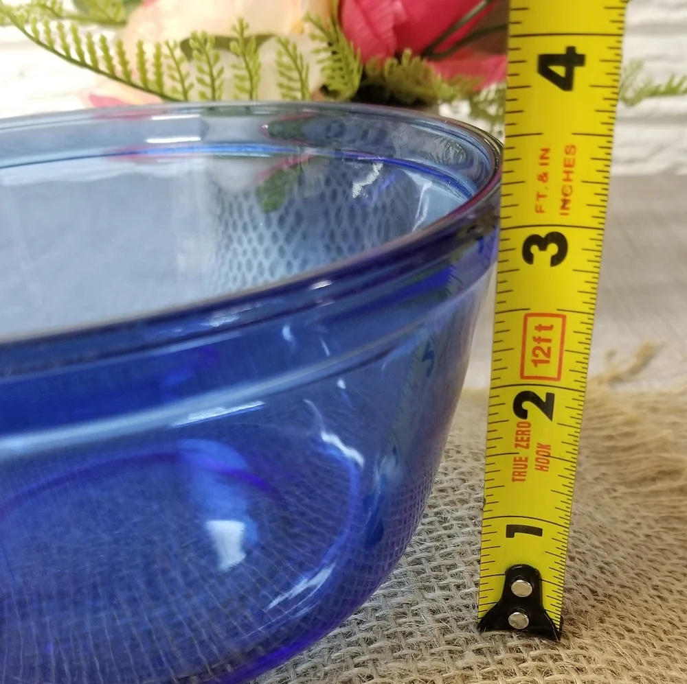 Vintage Cobalt Blue Mixing Bowl